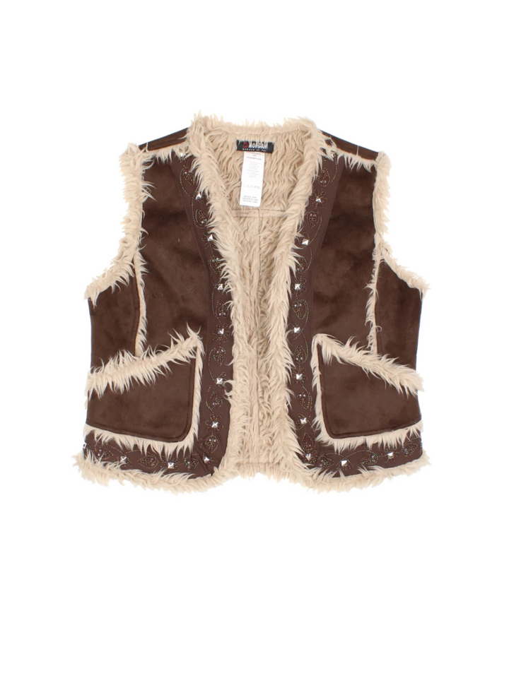 Y2K Morgan Shearling Gilet (Size S)