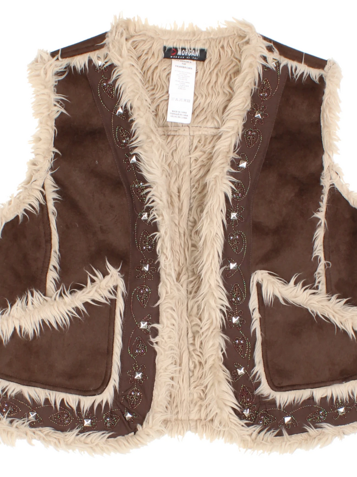 Y2K Morgan Shearling Gilet (Size S)