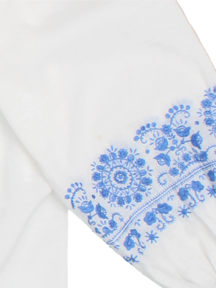 Traditional Hungarian Embroidered Blouse (Size M)