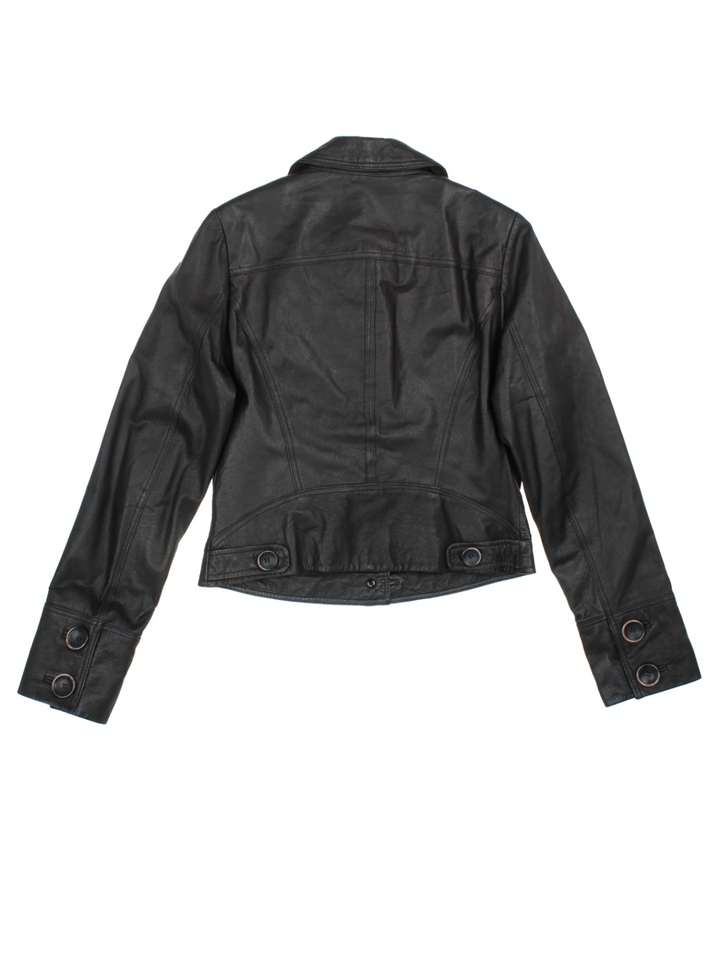 90's Jasper Conran Leather Jacket (Size M)