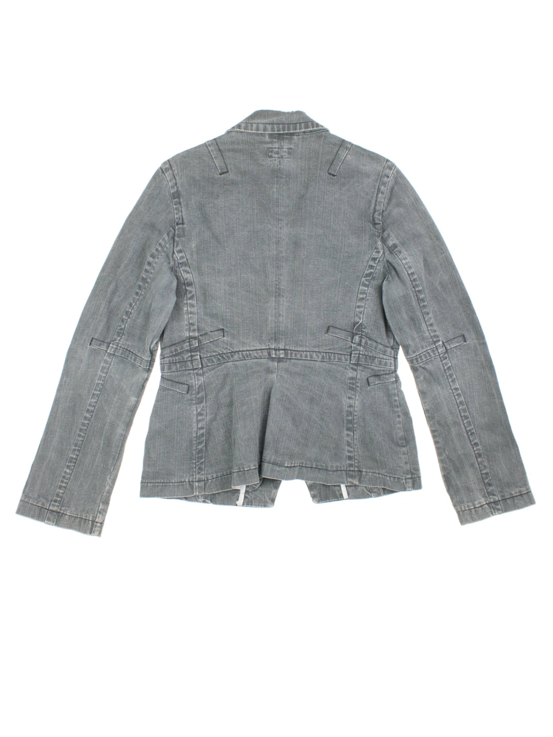 Y2K Moto Denim Jacket (Size M)