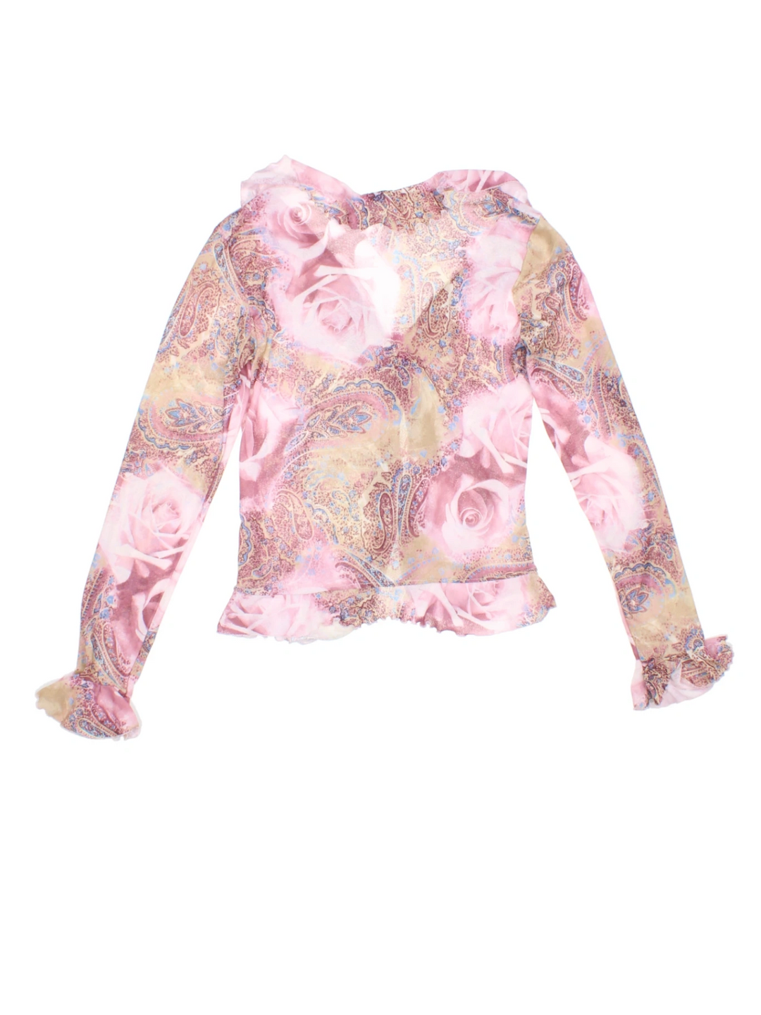 Y2K Paisley Top (Size XXS)
