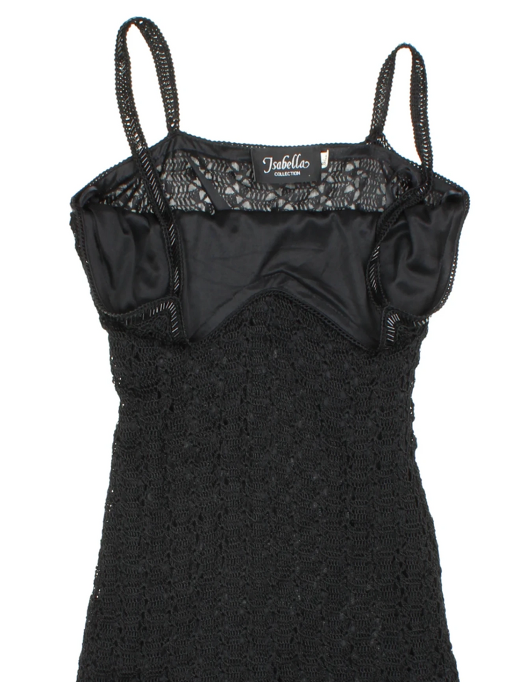 Y2K Crochet Midi Dress (Size XS)