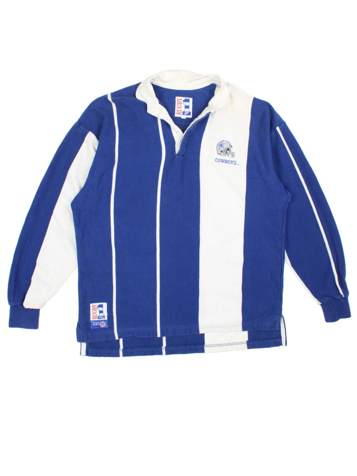 90's Dallas Cowboys Rugby Shirt (Size L)