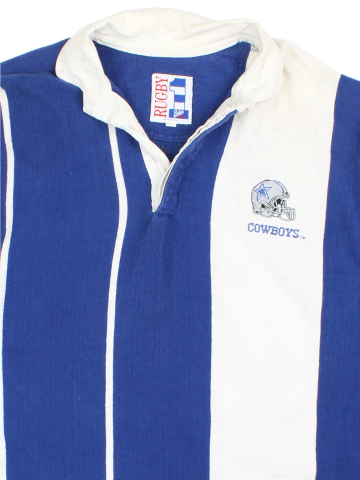 90's Dallas Cowboys Rugby Shirt (Size L)