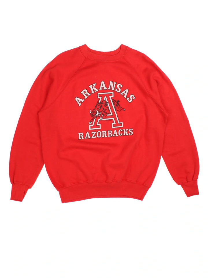 90s University of Arkansas Razorbacks Sweatshirt (Size L)