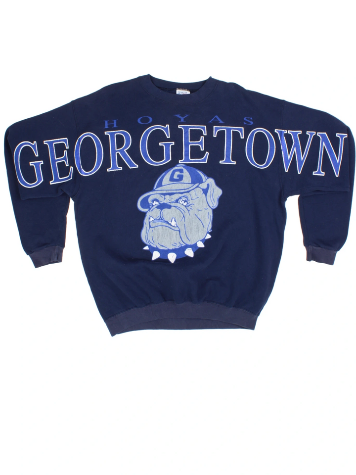 90's Georgetown University Spell Out Sweatshirt (Size XL)