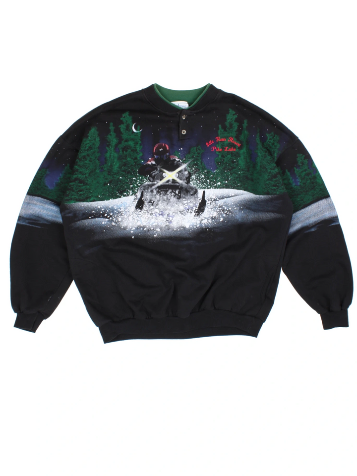 Wraparound Artisans Sunschein Snowmobile Sweatshirt (Size XXL)