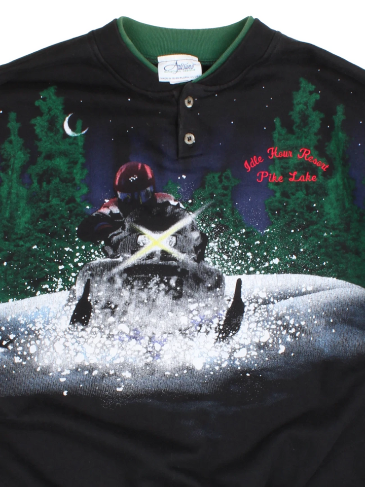 Wraparound Artisans Sunschein Snowmobile Sweatshirt (Size XXL)