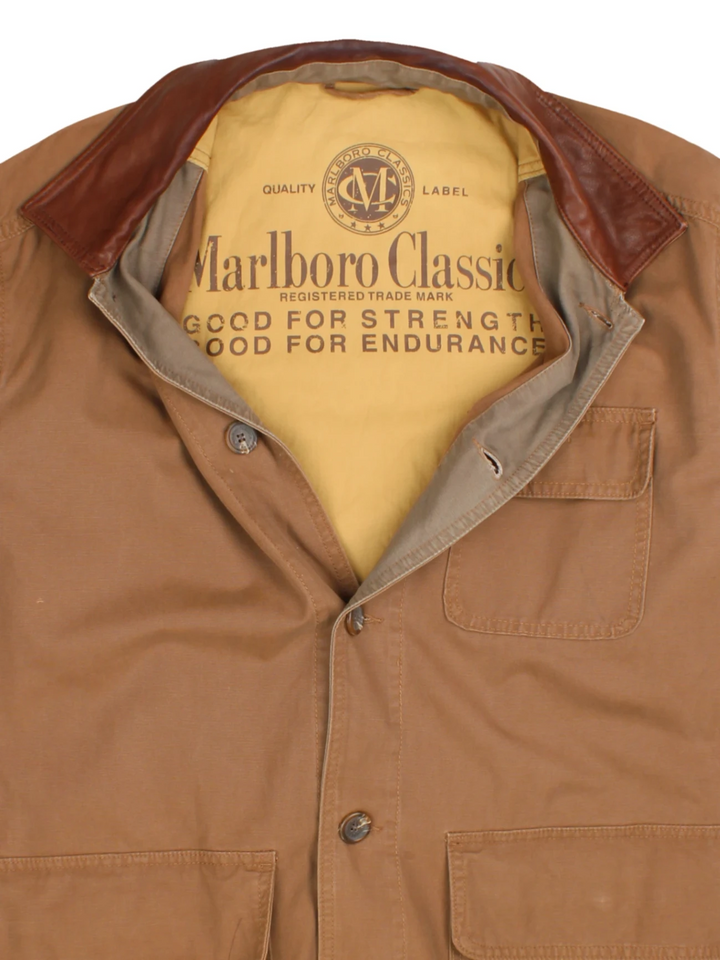 90s Marlboro Classics Waxed Cotton Jacket (Size L)
