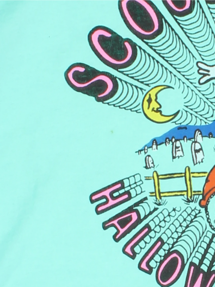 90's Scooby Boos Halloween Truck In Single Stitch T-Shirt (Size S)
