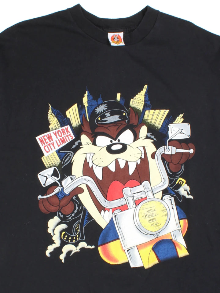90s Looney Tunes Taz New York City Graphic T-Shirt (Size L)