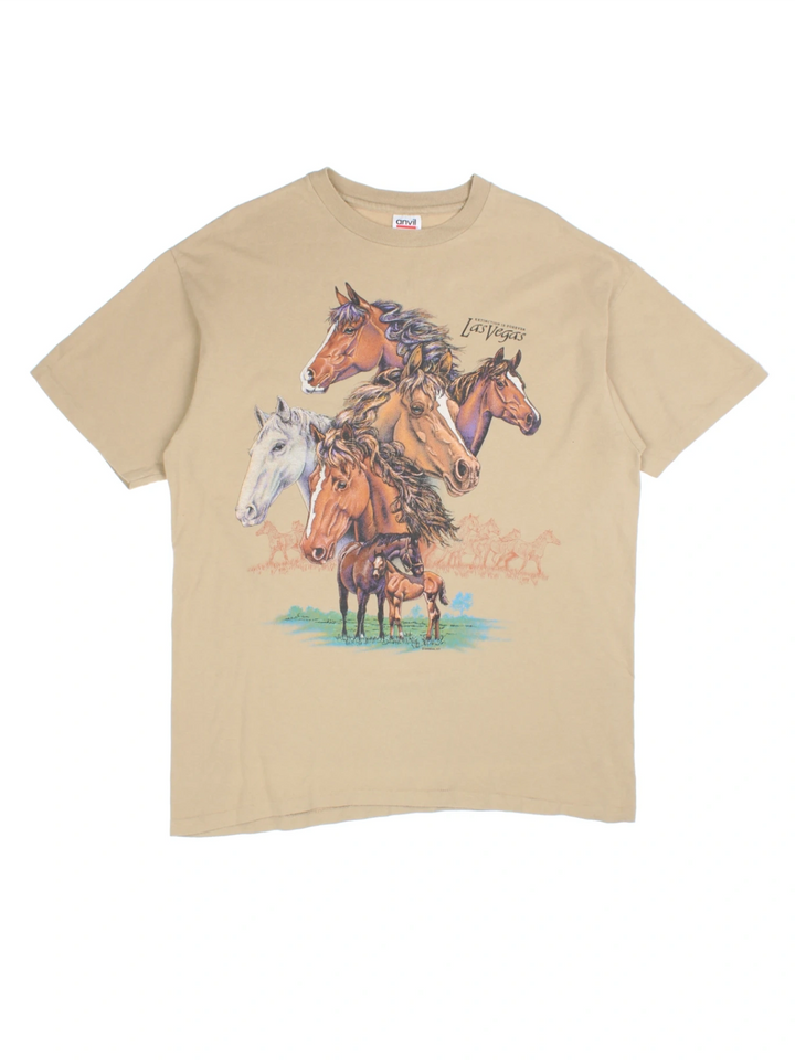 90's Las Vegas Wild Horse T-Shirt (Size L)
