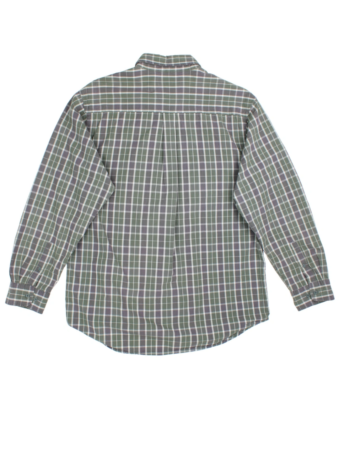 Timberland Green Checked Cotton Shirt (Size XL)