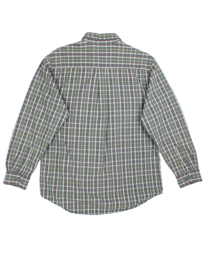 Timberland Green Checked Cotton Shirt (Size XL)