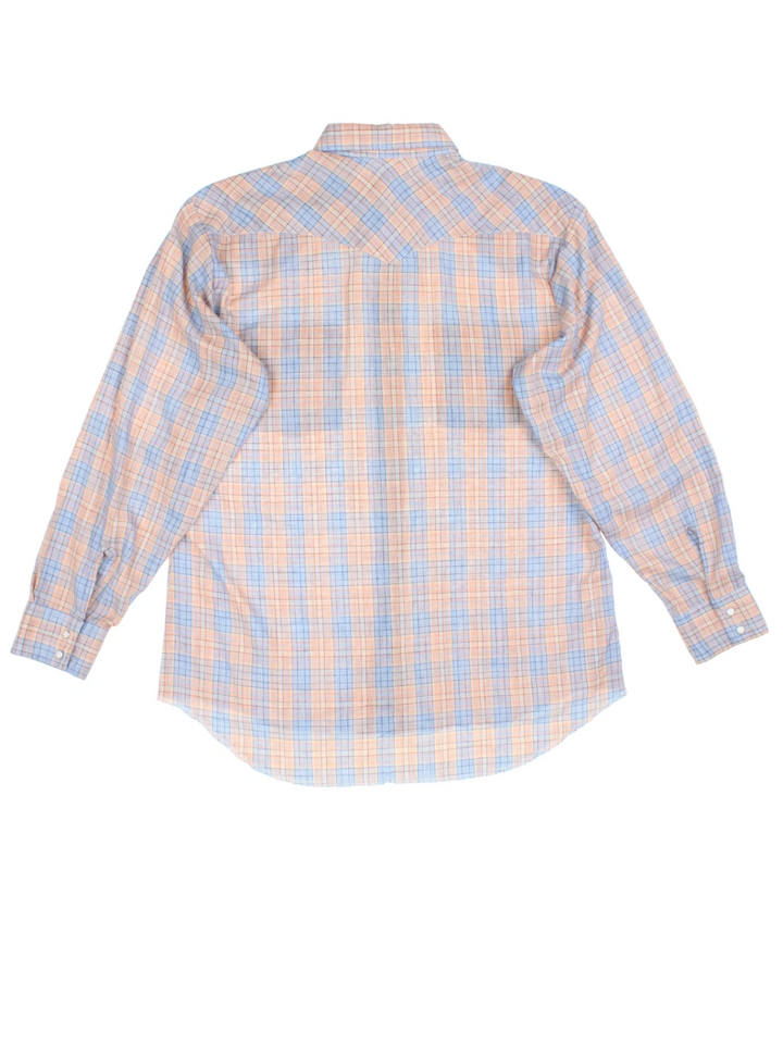 Wrangler Checked Cotton Western Shirt (Size XL)