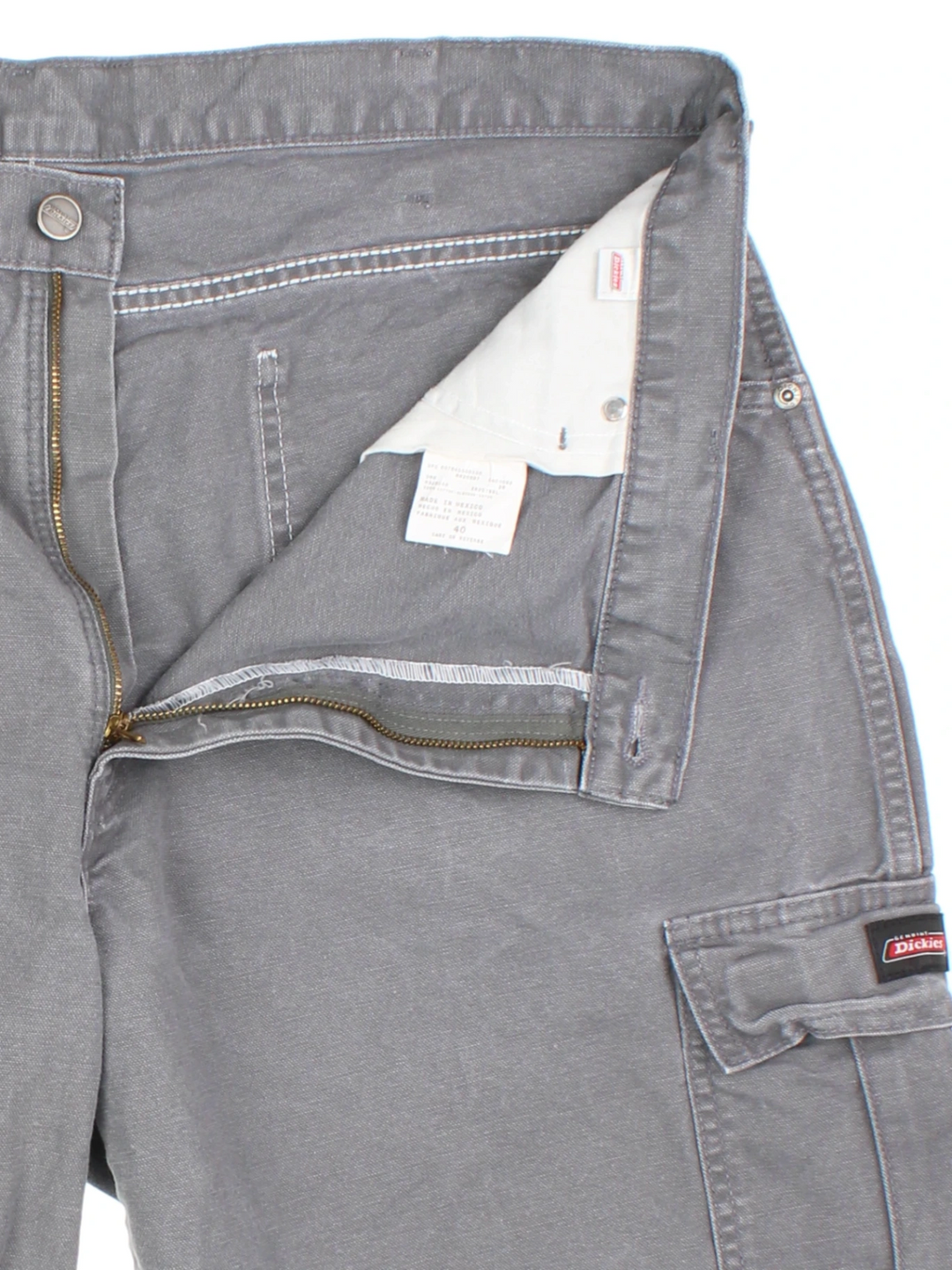 Dickies Grey Cotton Cargo Shorts (Size XL)