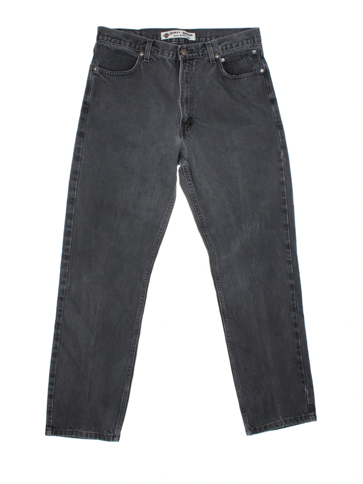 Harley-Davidson Black Denim Jeans (Size XL)