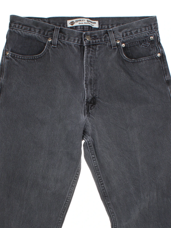 Harley-Davidson Black Denim Jeans (Size XL)