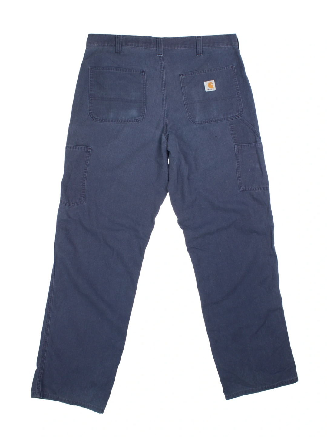 Carhartt Dungaree Fit Blue Cotton Workwear Trousers (Size XL)