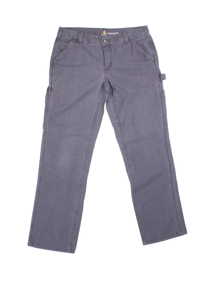 Carhartt Original Fit Grey Workwear Trousers (Size S)