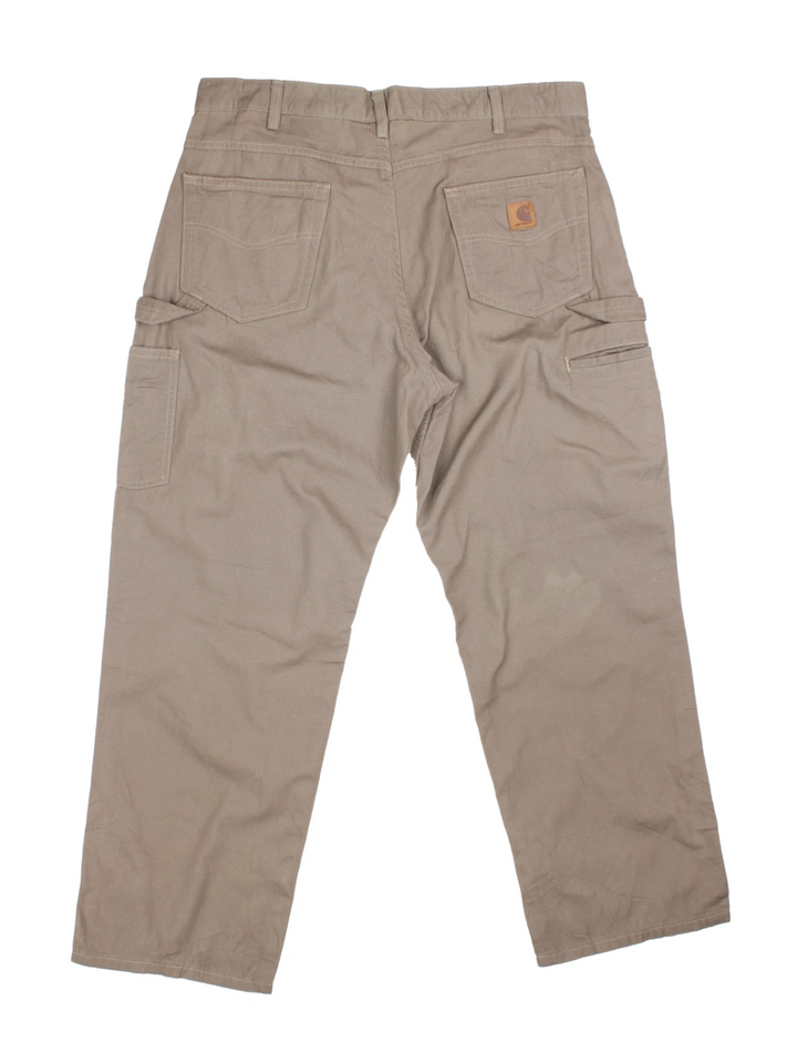 Carhartt Tan Cotton Workwear Trousers (Size XXL)