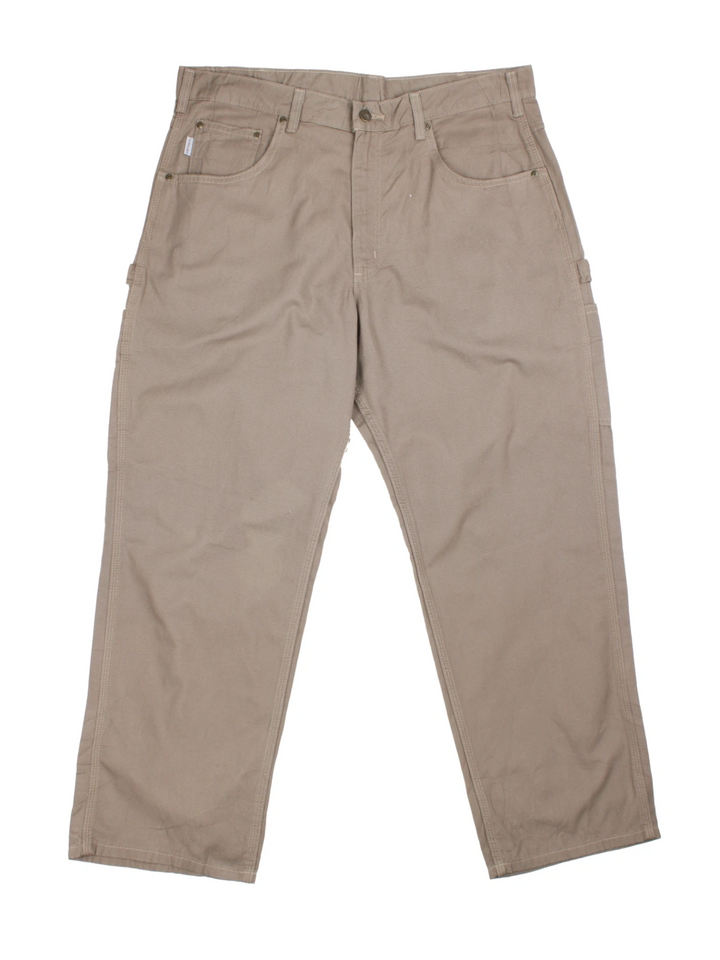 Carhartt Tan Cotton Workwear Trousers (Size XXL)