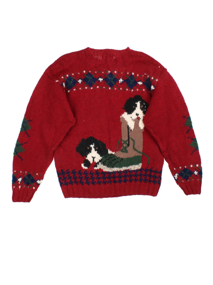 Woolrich Puppy 80s Knit Pullover (Size M)