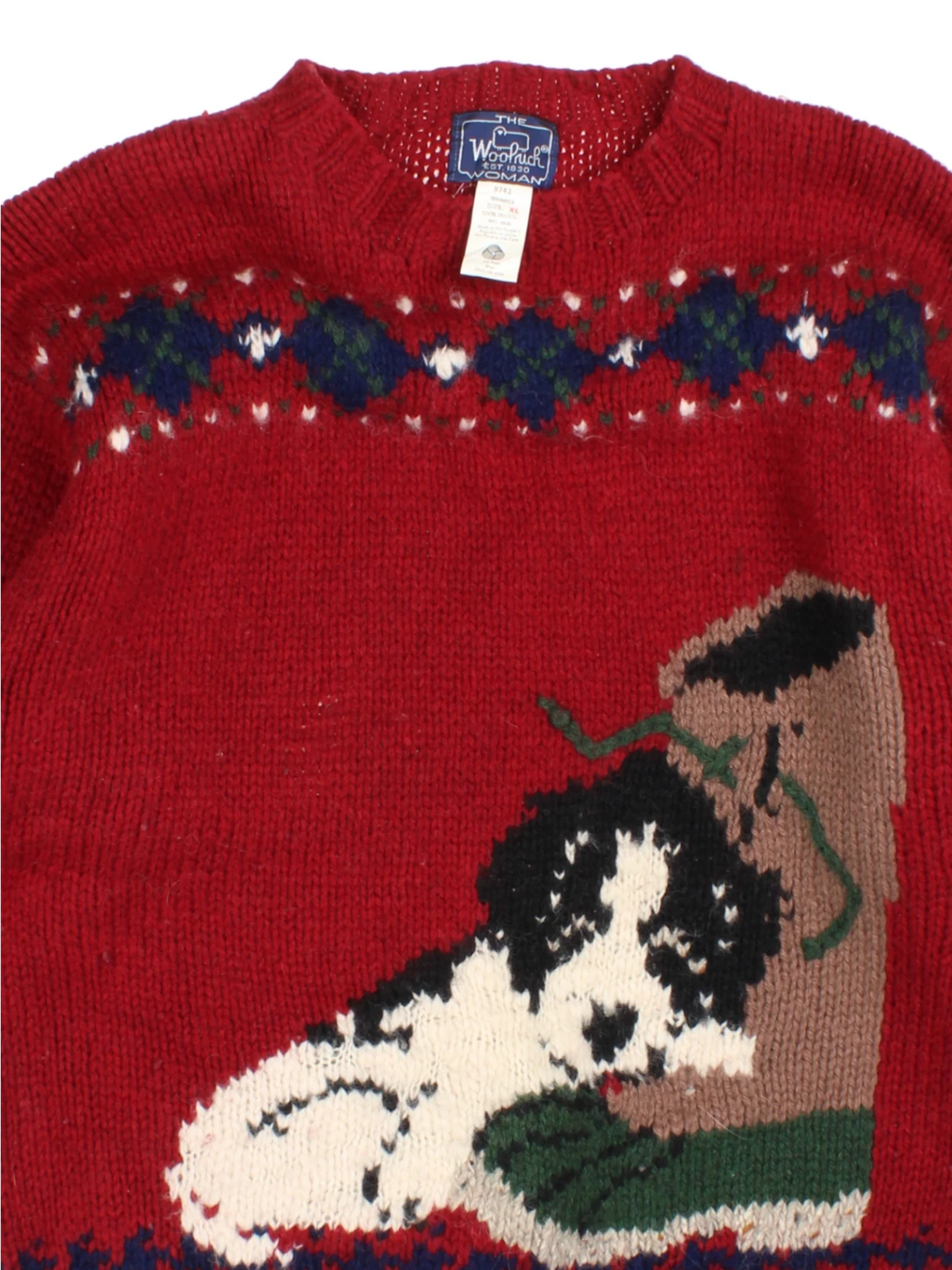 Woolrich Puppy 80s Knit Pullover (Size M)