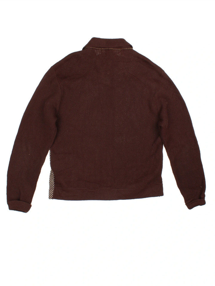 Sedegwick Argyle Knit Zip Jumper (Size M)