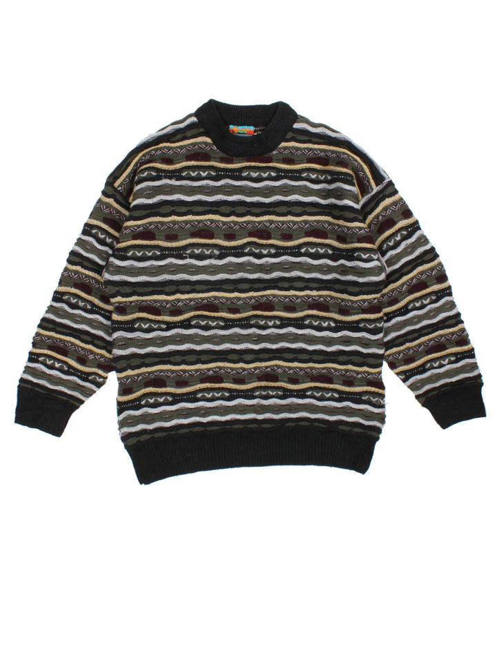 Far Horizons Australia Patterned Wool Jumper (Size L)