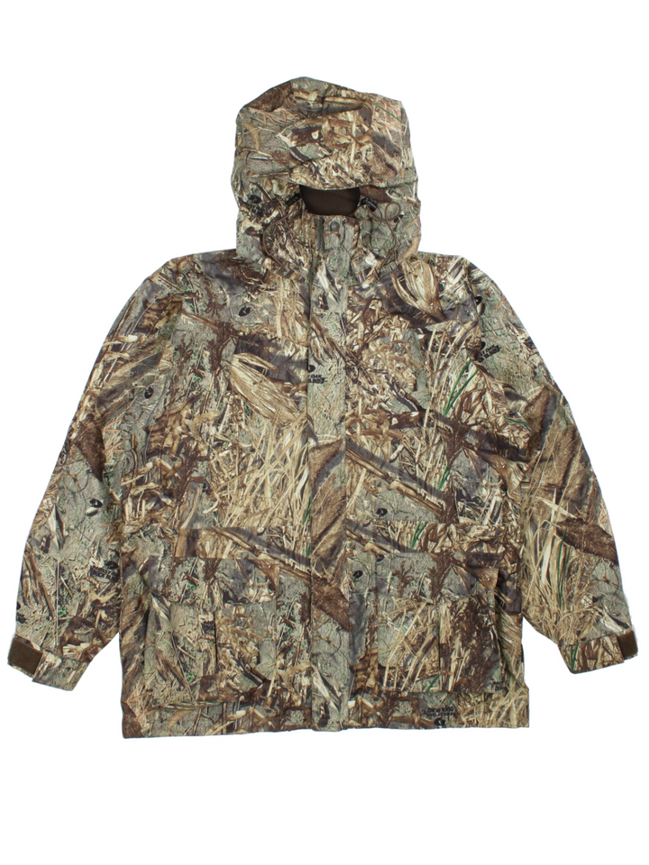 Cabela's Outdoor Camouflage Hooded Jacket (Size XL)