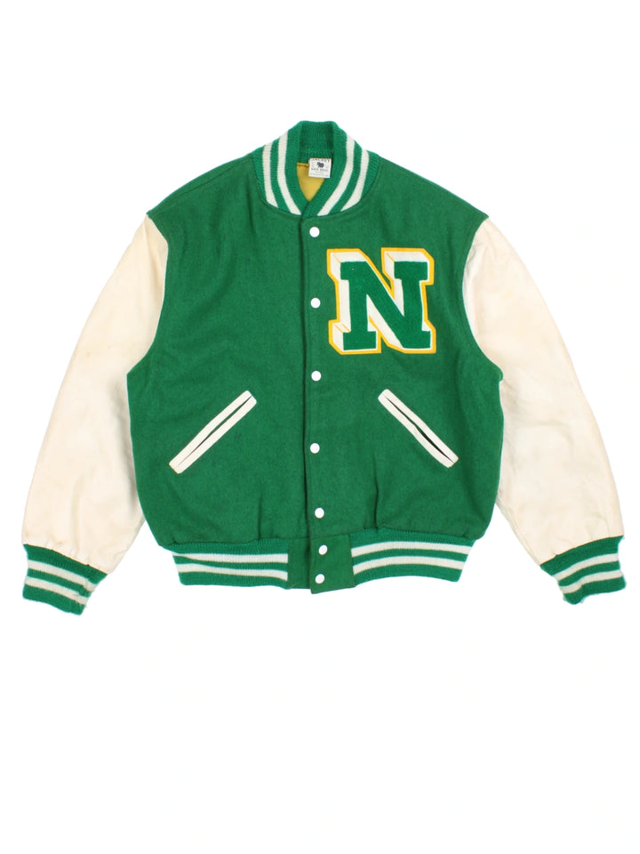 80's Northwestern Wildcats Varsity Jacket (Size L)
