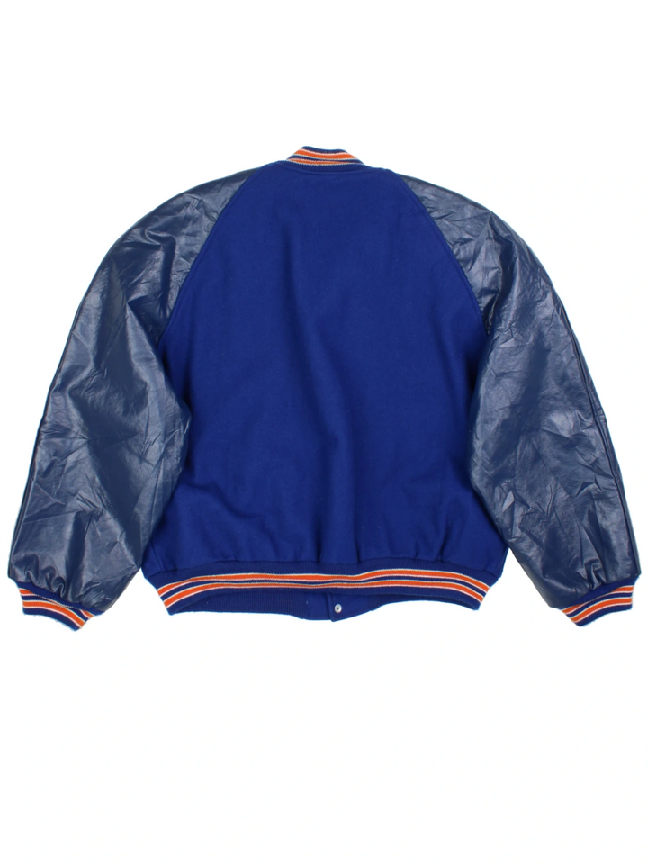 80's UT Martin Skyhawks Football Varsity Jacket (Size XXXL)