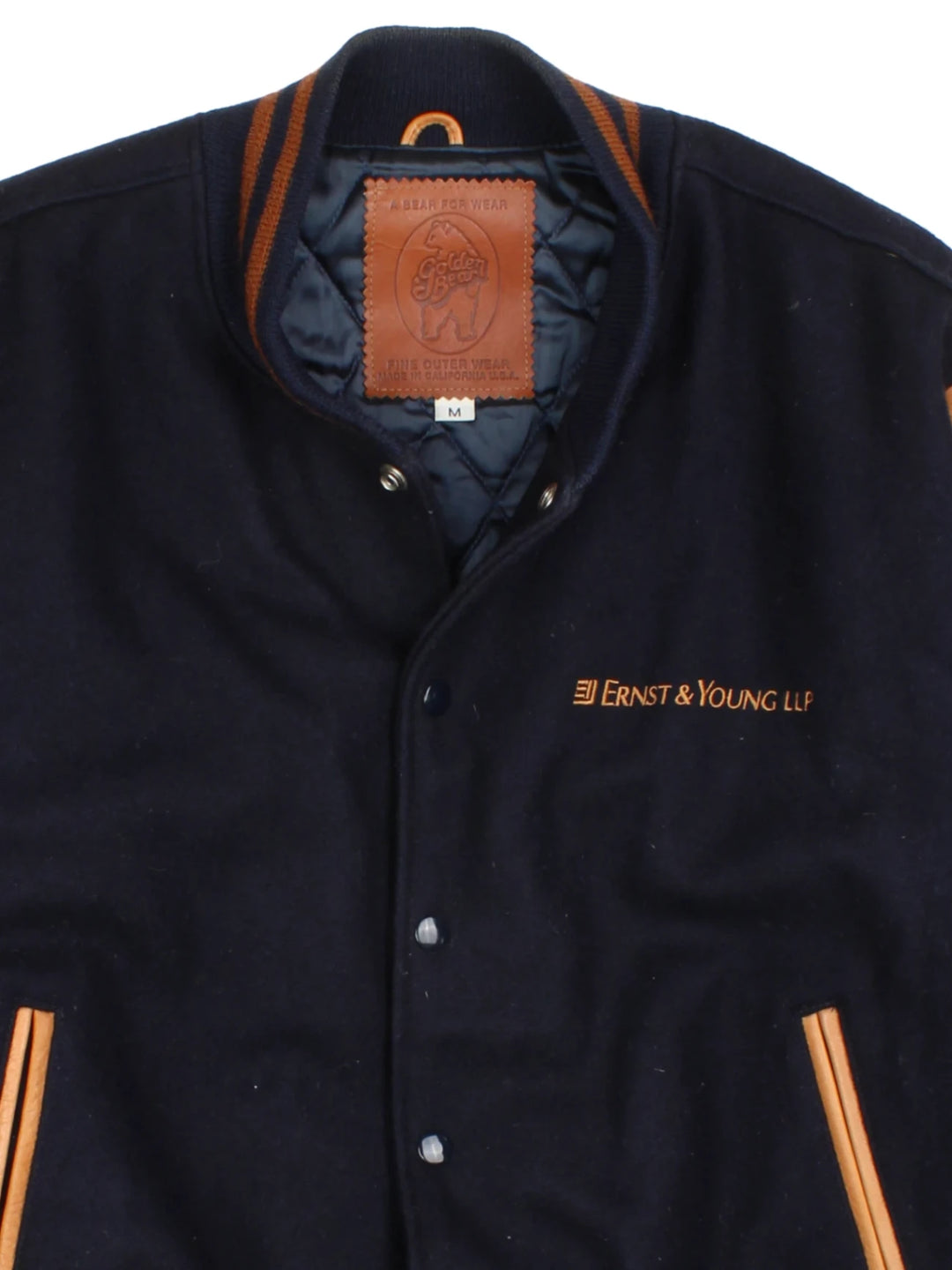 80's Golden Bear Ernest & Young Varsity Jacket (Size L)