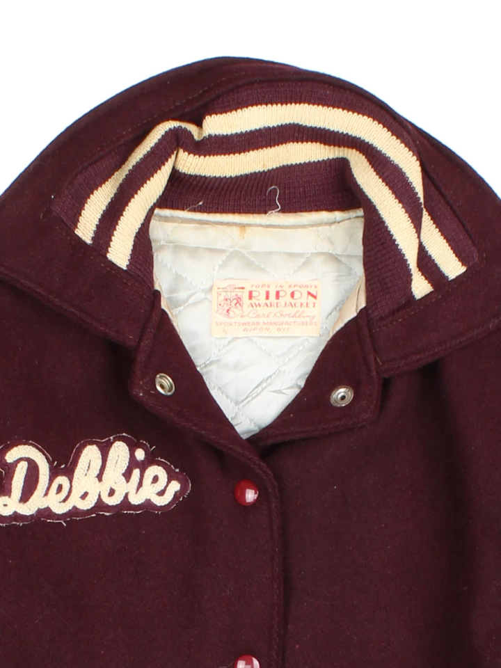 80's Ripon Debbie Letterman Jacket (Size M)