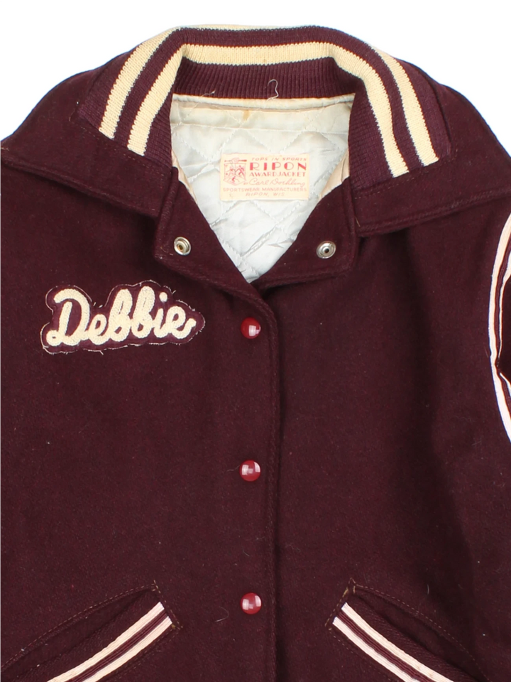 80's Ripon Debbie Letterman Jacket (Size M)