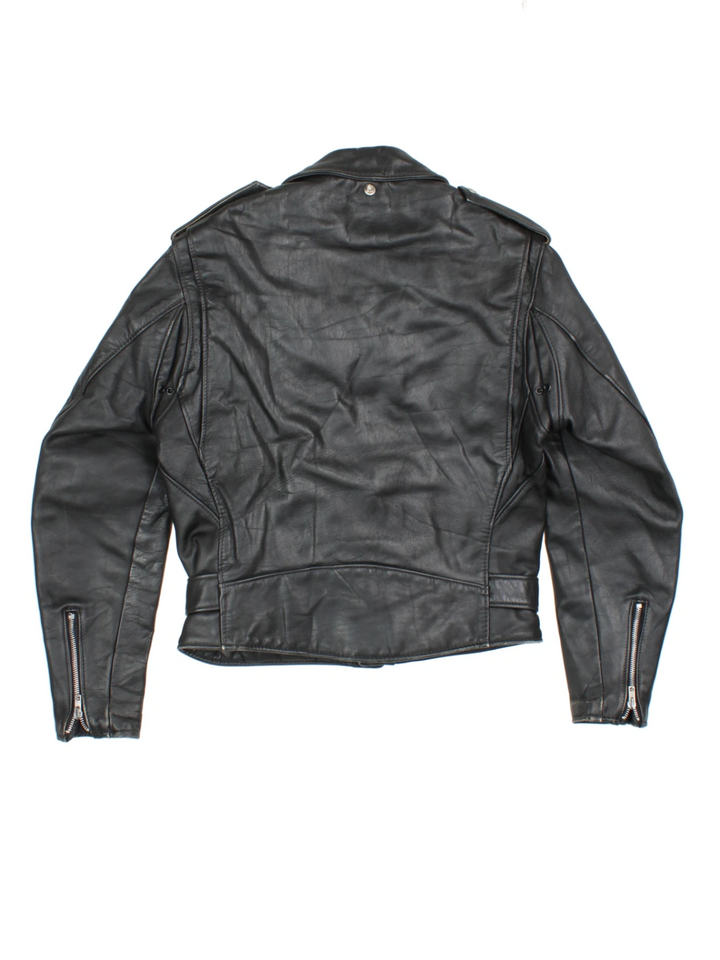 90's Schott Leather Biker Jacket (Size S)