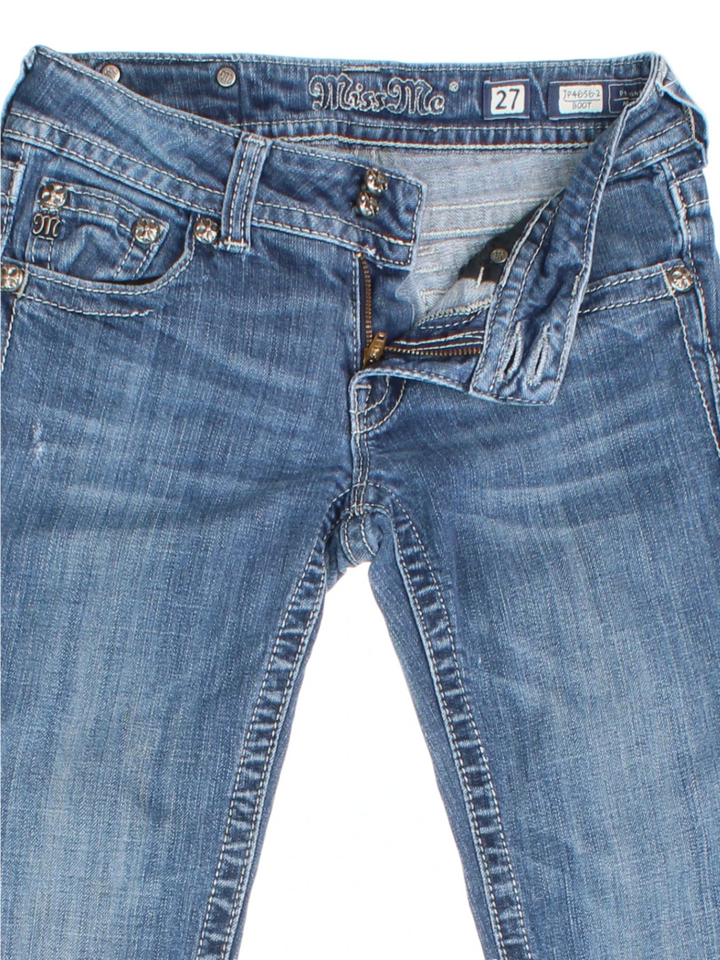 Y2K Miss Me Embellished Bootcut Jeans (Size M)