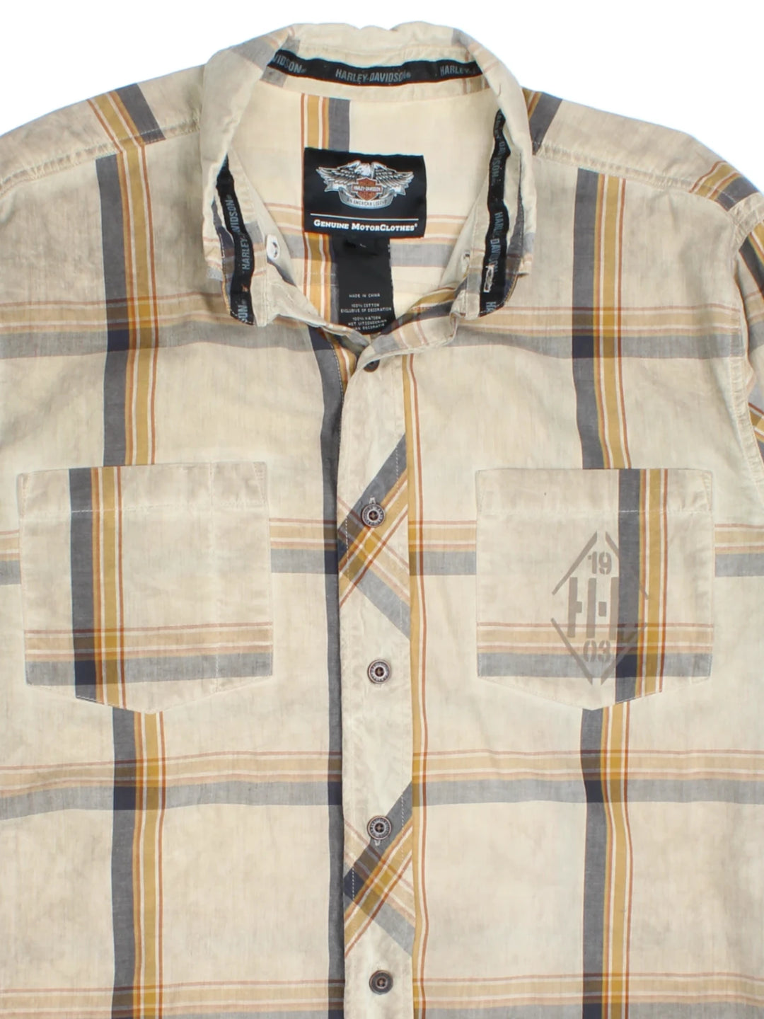 Harley-Davidson Plaid Shirt (Size L)