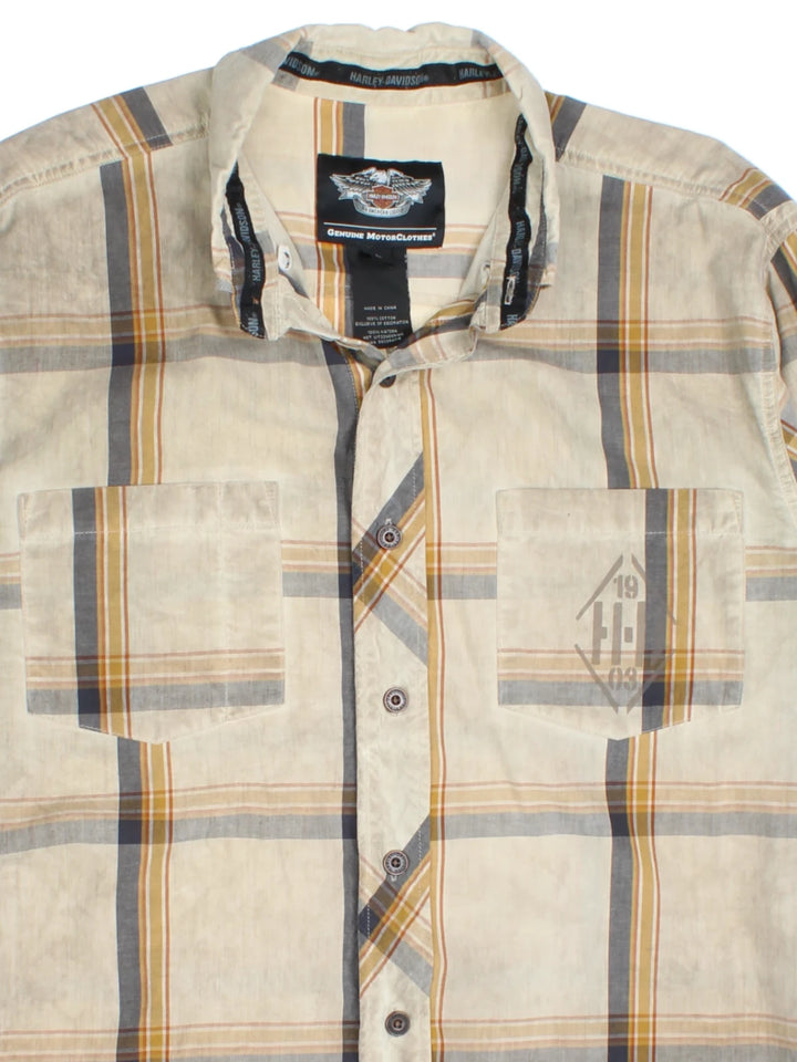 Harley-Davidson Plaid Shirt (Size L)