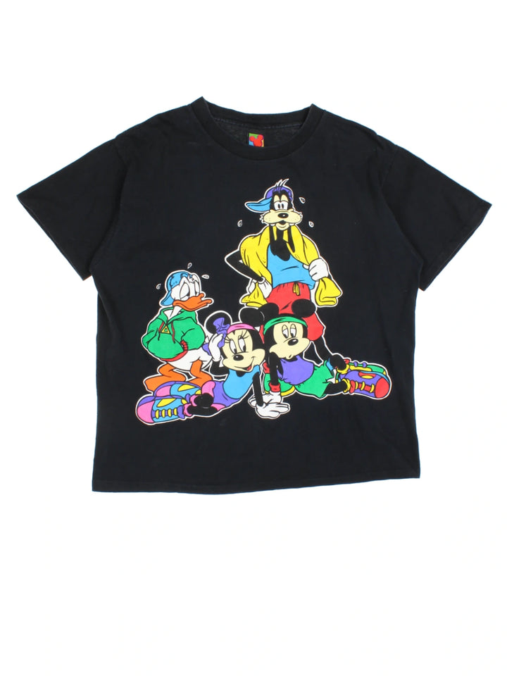 90's Disney Mickey Mouse And Friends Single Stitch T-Shirt (Size XL)