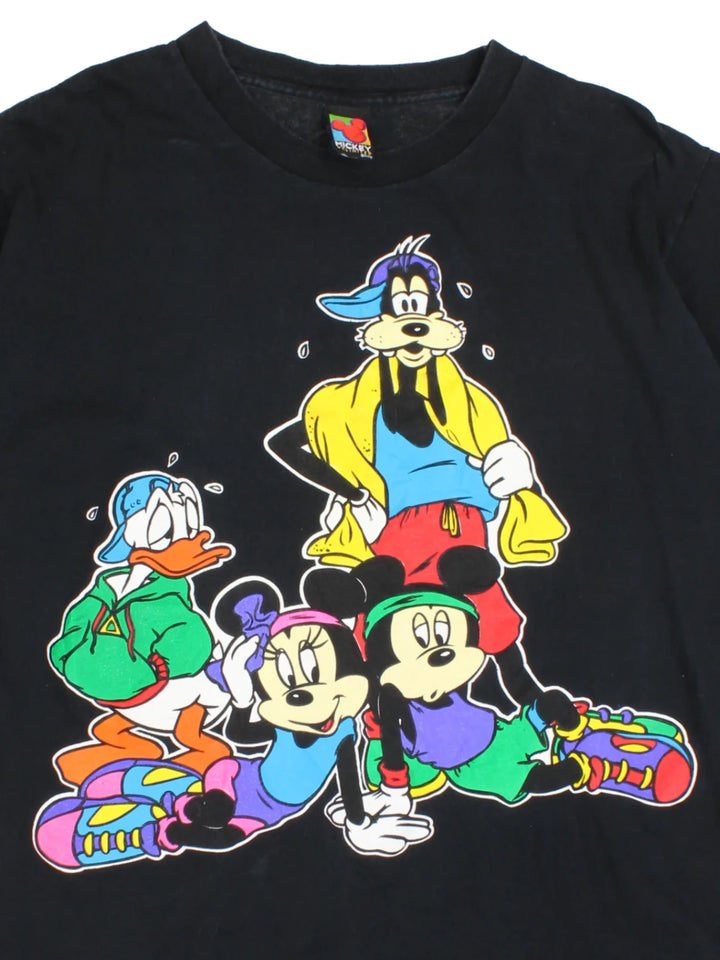 90's Disney Mickey Mouse And Friends Single Stitch T-Shirt (Size XL)