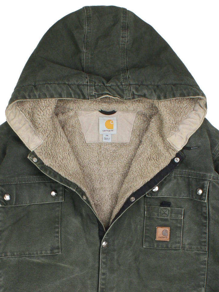 Carhartt Sandstone Hooded Jacket (Size XXXL)