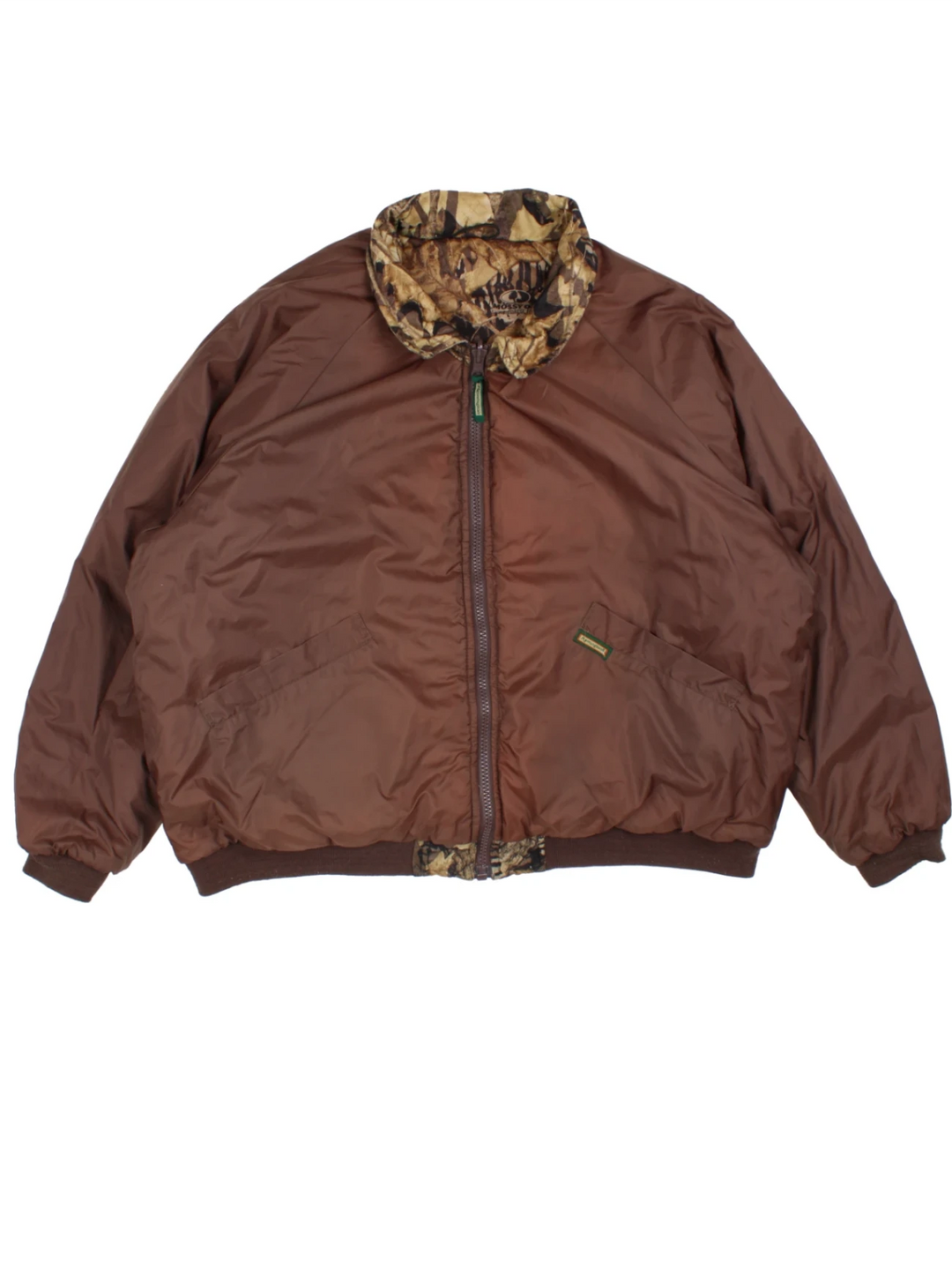 Mossy Oak Forest Floor Camouflage Reversible Bomber Jacket (Size XXXL)