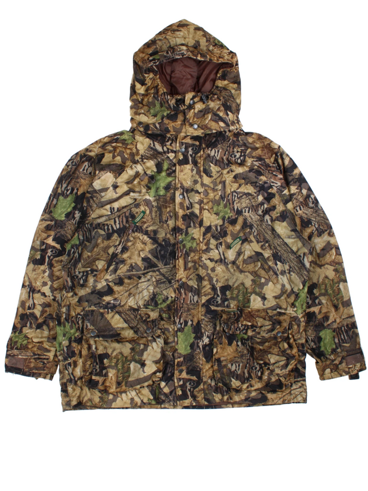 Woodland Camouflage Hunting Jacket (Size XL)