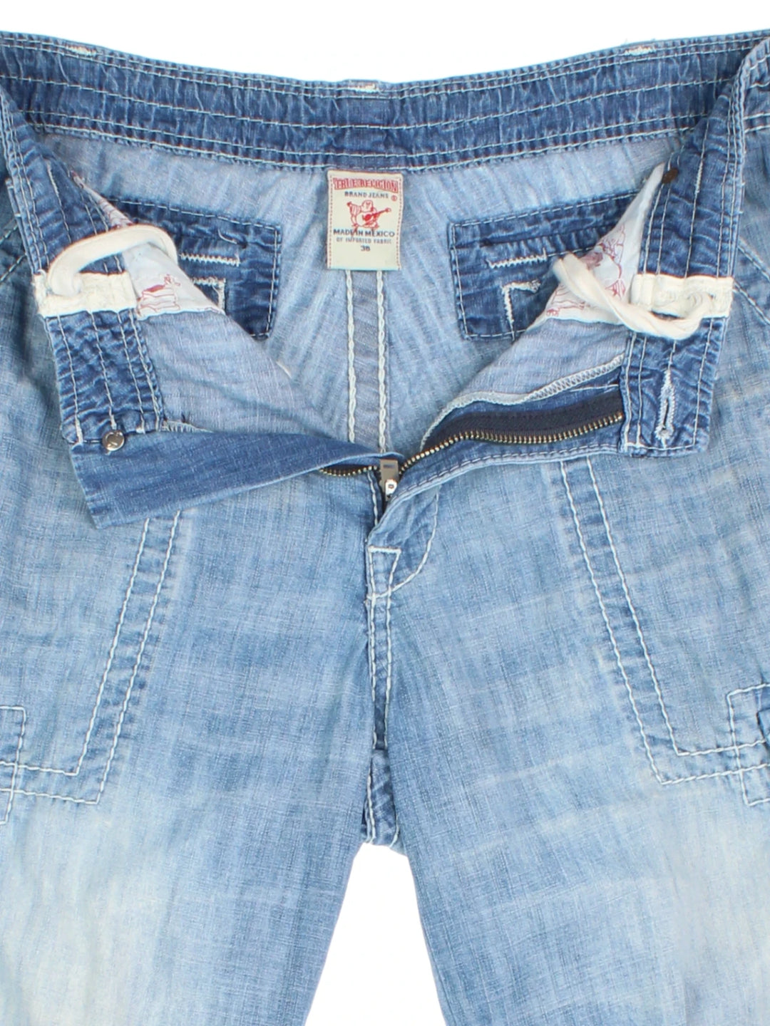 True Religion Cargo Denim Shorts (Size XXL)