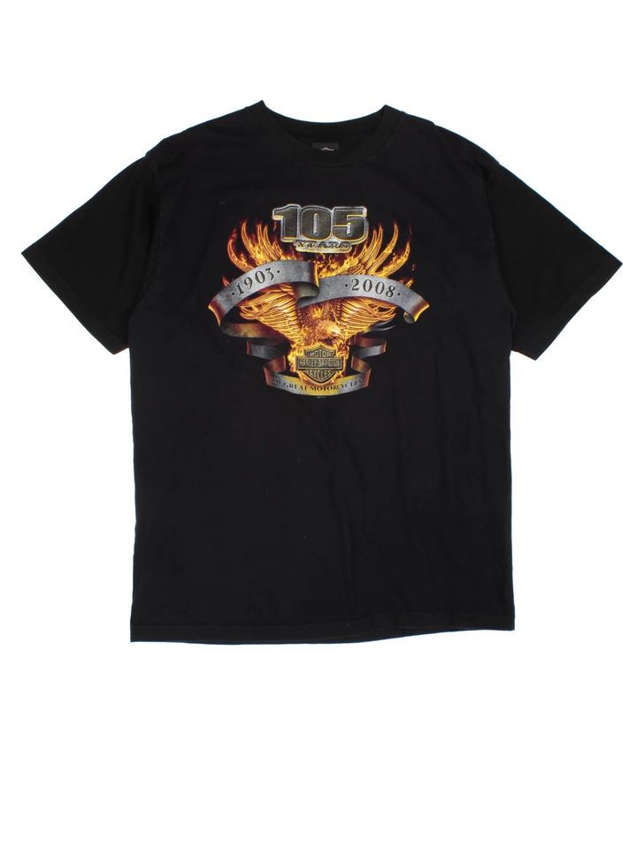 Harley-Davidson 105th Anniversary Daytona Beach Graphic T-Shirt (Size L)