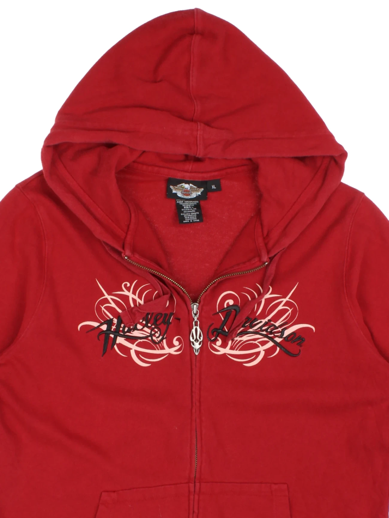 Y2K Harley-Davidson Zip Up Hoodie (Size L) – VintageFolk