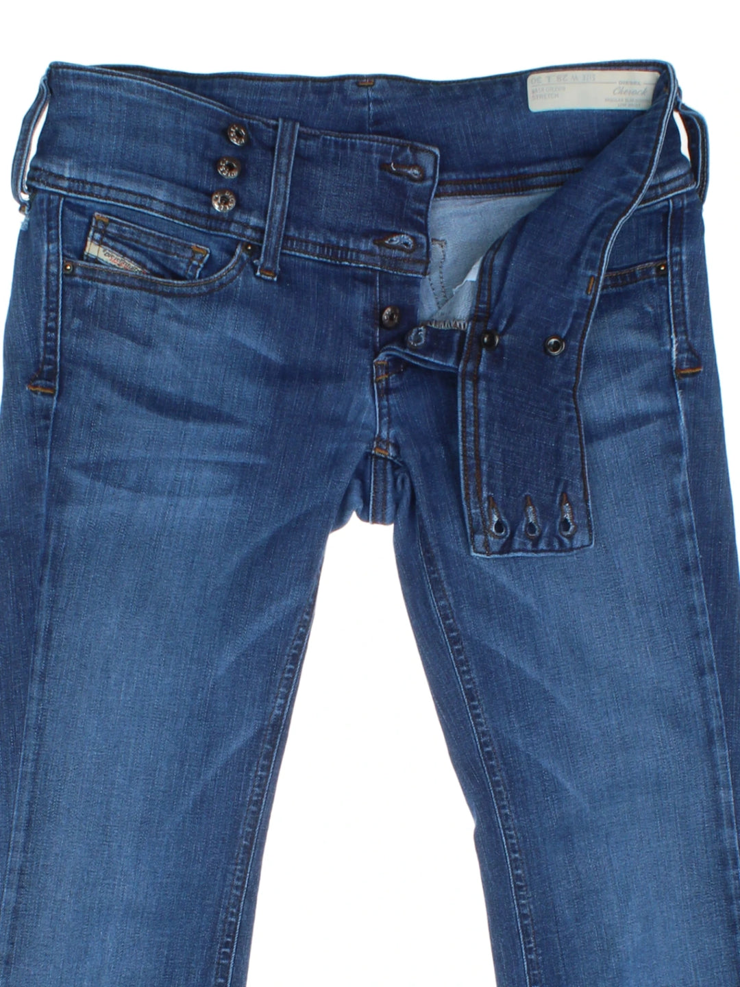 Y2K Low Rise Flared Diesel Jeans (Size M)